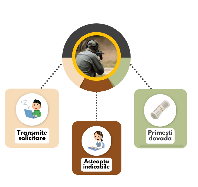 pasi declarare permis arma